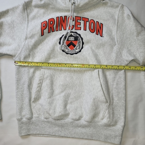 Champion Princeton Reverse Weave Hoodie Size Small Light Gray - Picture 8 of 12